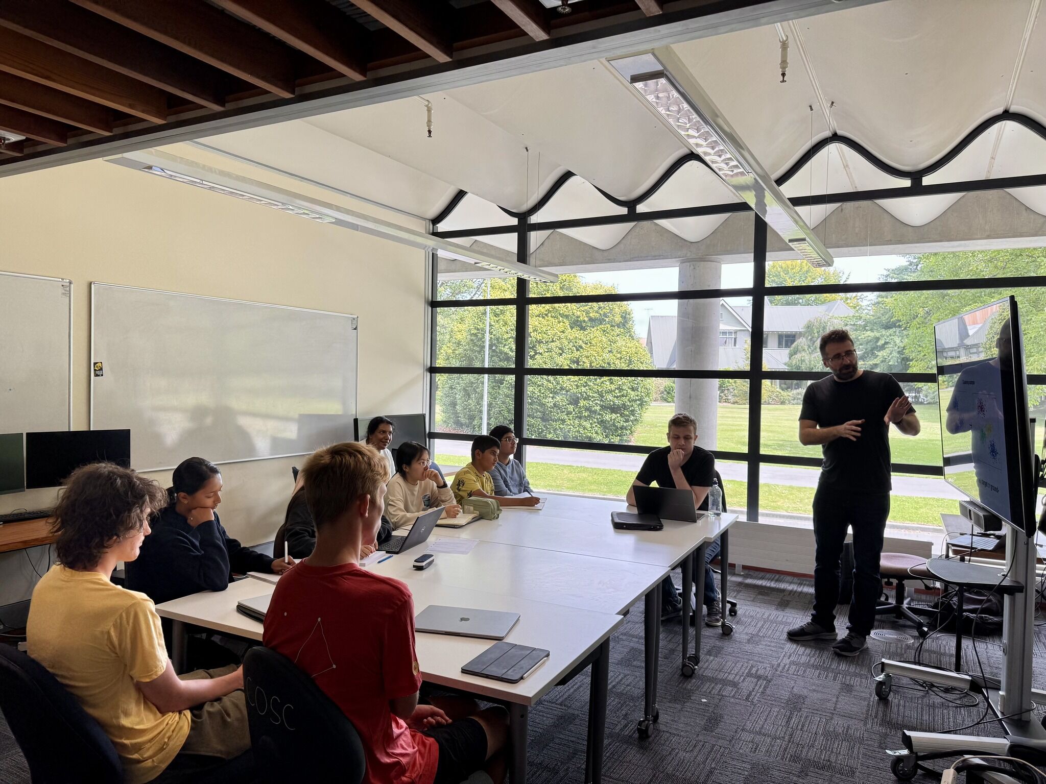 Lecture session during the summer camp