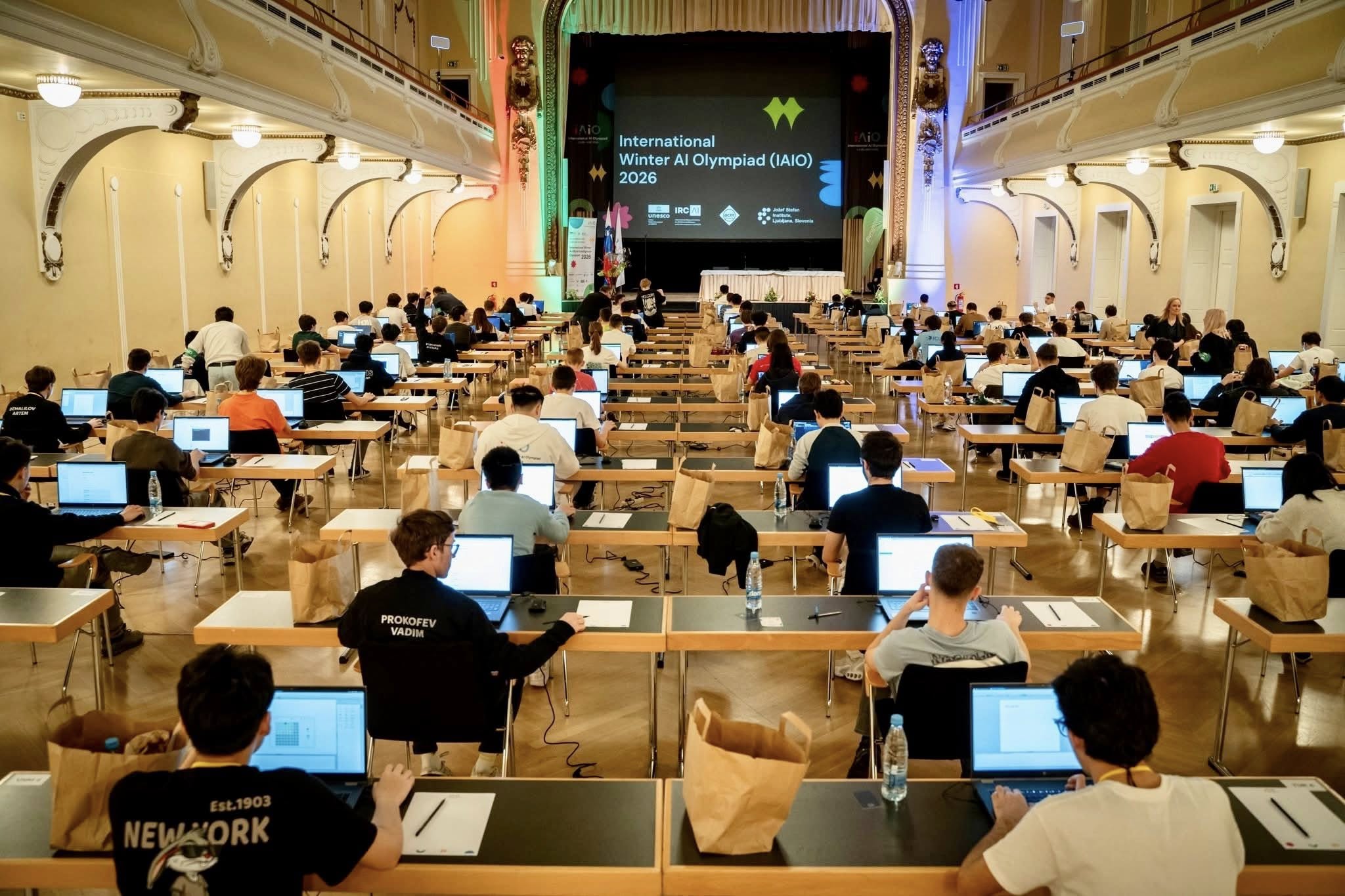 Students taking part in the IAIO competition